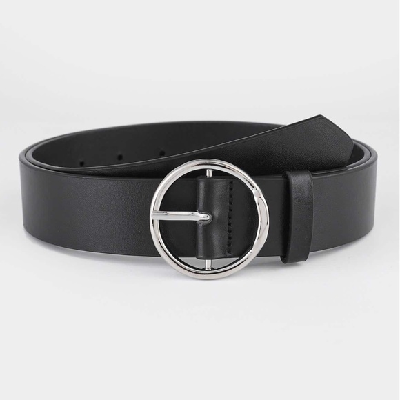 Luxe Vegan leather Circle Buckle Belt main image 10